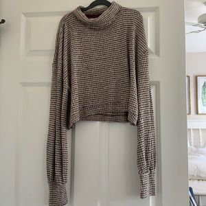 Free People turtleneck cropped sweater